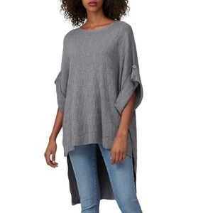Elk Gray Knit Top one size fits all ($425 retail) cotton and wool large